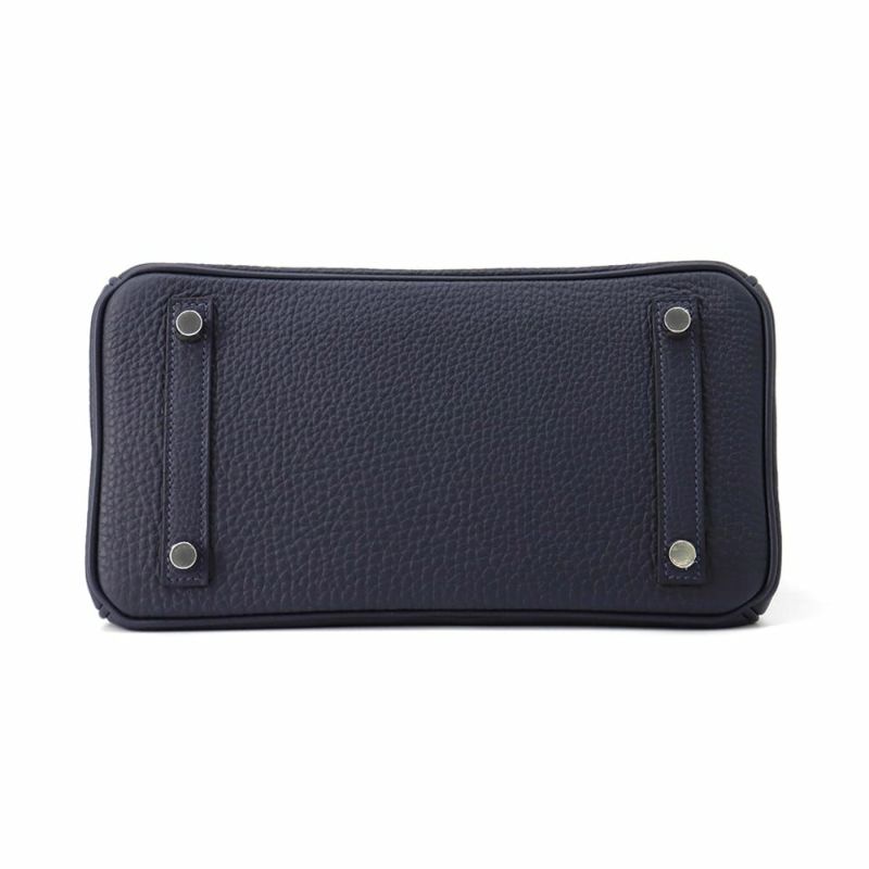 エルメス バーキン25 ブルーニュイ/シルバー金具 トゴ W刻印 HERMES Birkin ハンドバッグ