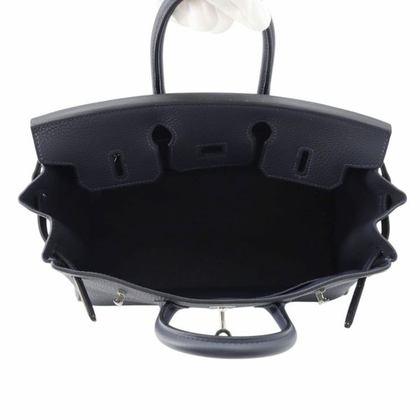 エルメス バーキン25 ブルーニュイ/シルバー金具 トゴ W刻印 HERMES Birkin ハンドバッグ