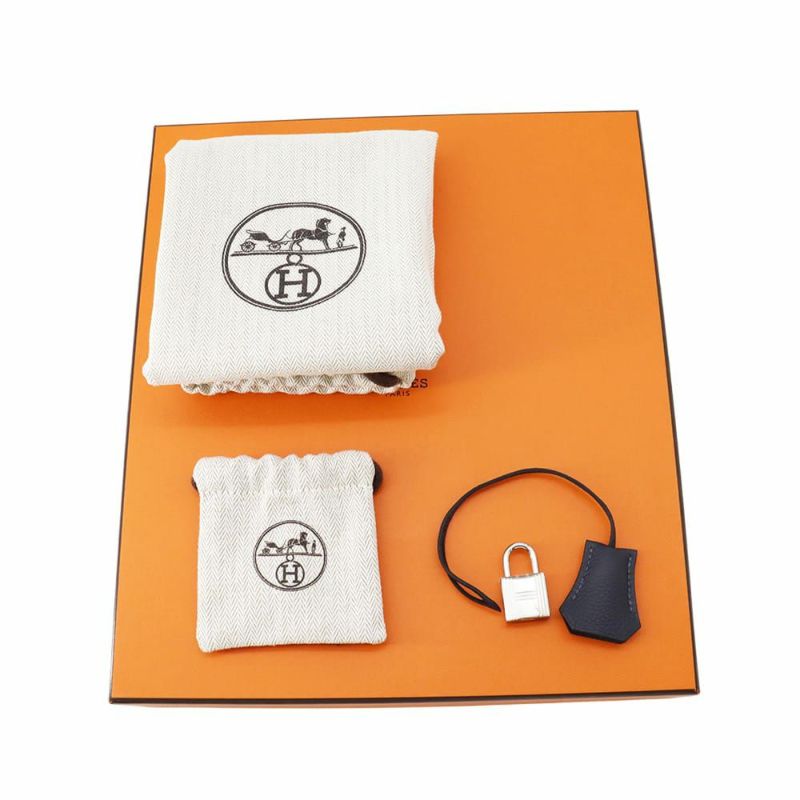 エルメス バーキン25 ブルーニュイ/シルバー金具 トゴ W刻印 HERMES Birkin ハンドバッグ