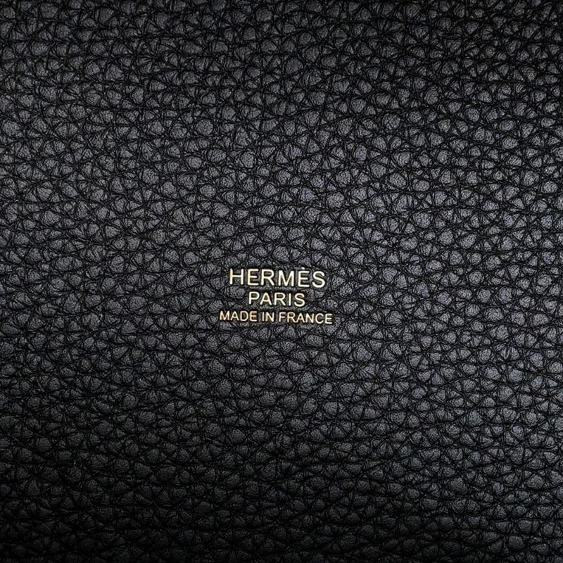 エルメス ハンドバッグ ピコタンロックMM ブラック/ゴールド金具 トリヨンクレマンス K刻印 黒