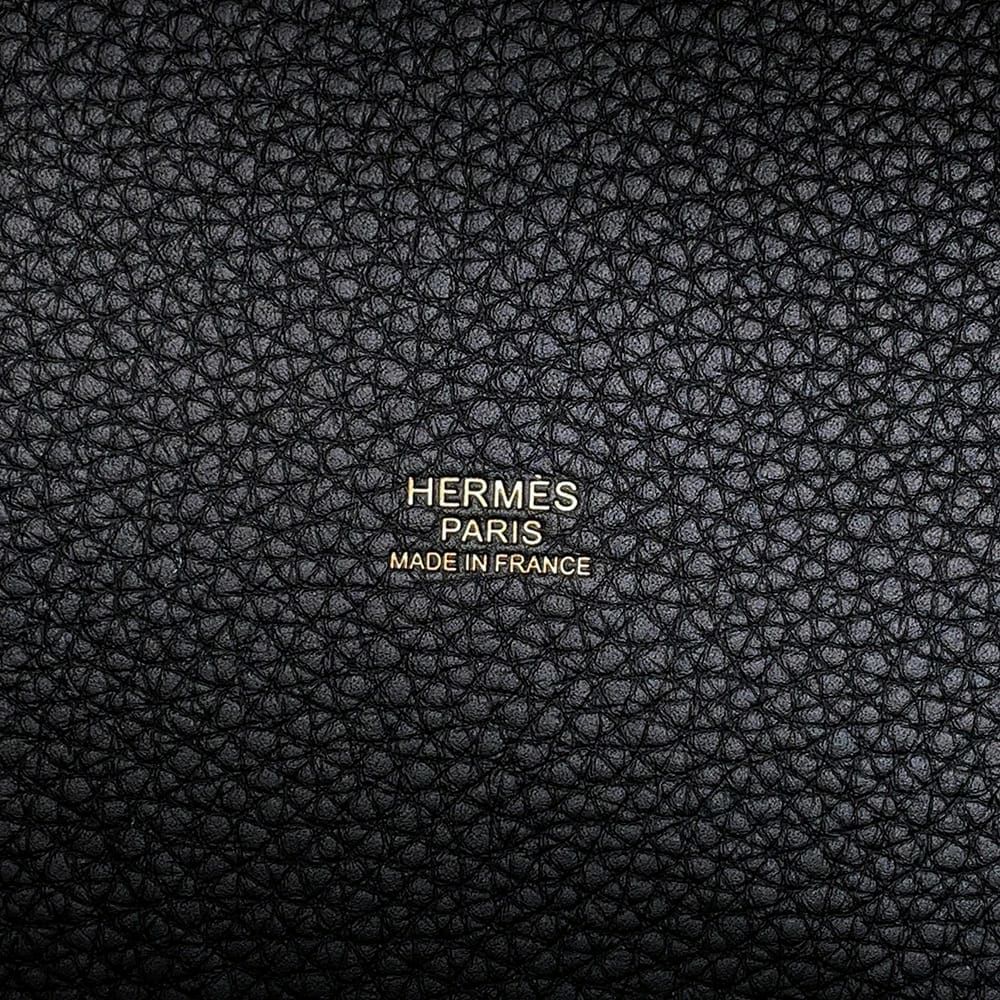 エルメス ハンドバッグ ピコタンロックMM ブラック/ゴールド金具 トリヨンクレマンス K刻印 黒