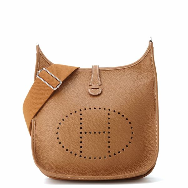 エルメス ショルダーバッグ エブリン3 PM ゴールド/シルバー金具 トリヨンクレマンス K刻印