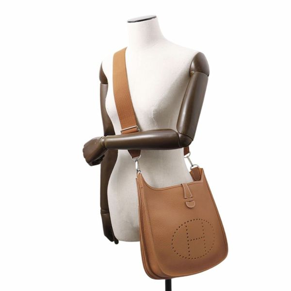 エルメス ショルダーバッグ エブリン3 PM ゴールド/シルバー金具 トリヨンクレマンス K刻印