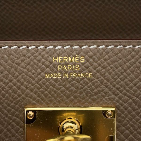 エルメス ケリーウォレット ロング トゥーゴー エトゥープ/ゴールド金具 エプソン K刻印