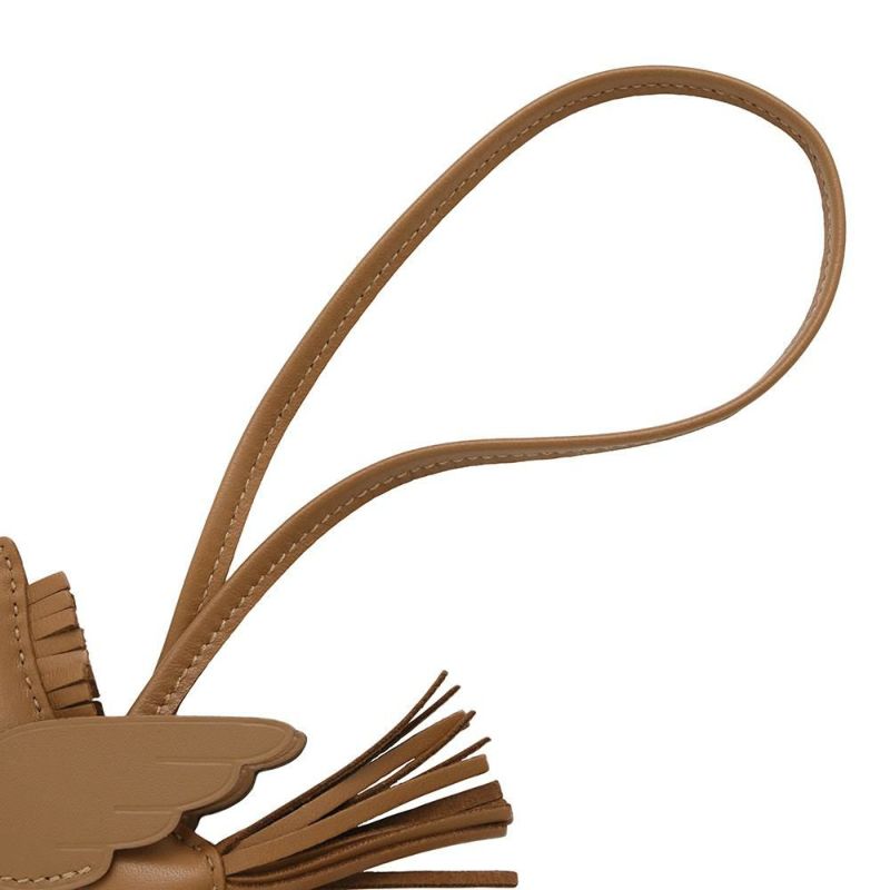 エルメス バッグチャーム ロデオPM ペガサス ゴールド ラムスキン B刻印