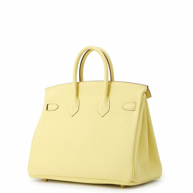 エルメス バーキン25 ジョーヌプッサン/ゴールド金具 トゴ Z刻印 HERMES Birkin ハンドバッグ