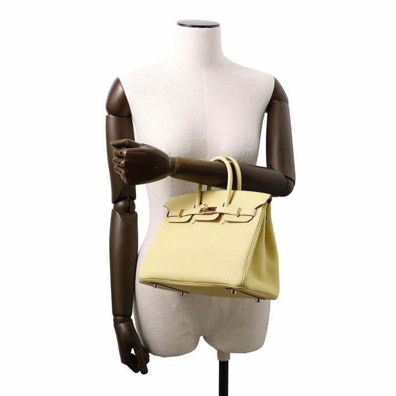 エルメス バーキン25 ジョーヌプッサン/ゴールド金具 トゴ Z刻印 HERMES Birkin ハンドバッグ