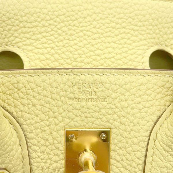 エルメス バーキン25 ジョーヌプッサン/ゴールド金具 トゴ Z刻印 HERMES Birkin ハンドバッグ