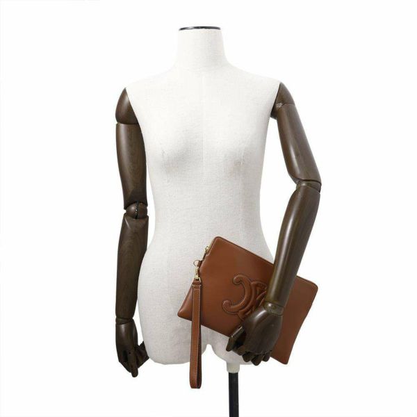 セリーヌ クラッチバッグ トリオンフ スモール ポーチ レザー 10J983 CELINE セカンドバッグ