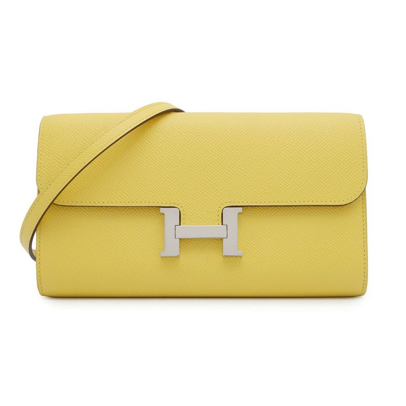 エルメス 長財布 コンスタンス トゥーゴー ロング ジョーヌナプル/シルバー金具 エプソン B刻印 HERMES