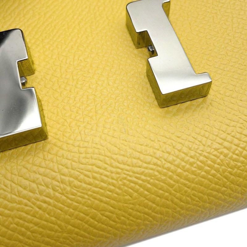 エルメス 長財布 コンスタンス トゥーゴー ロング ジョーヌナプル/シルバー金具 エプソン B刻印 HERMES