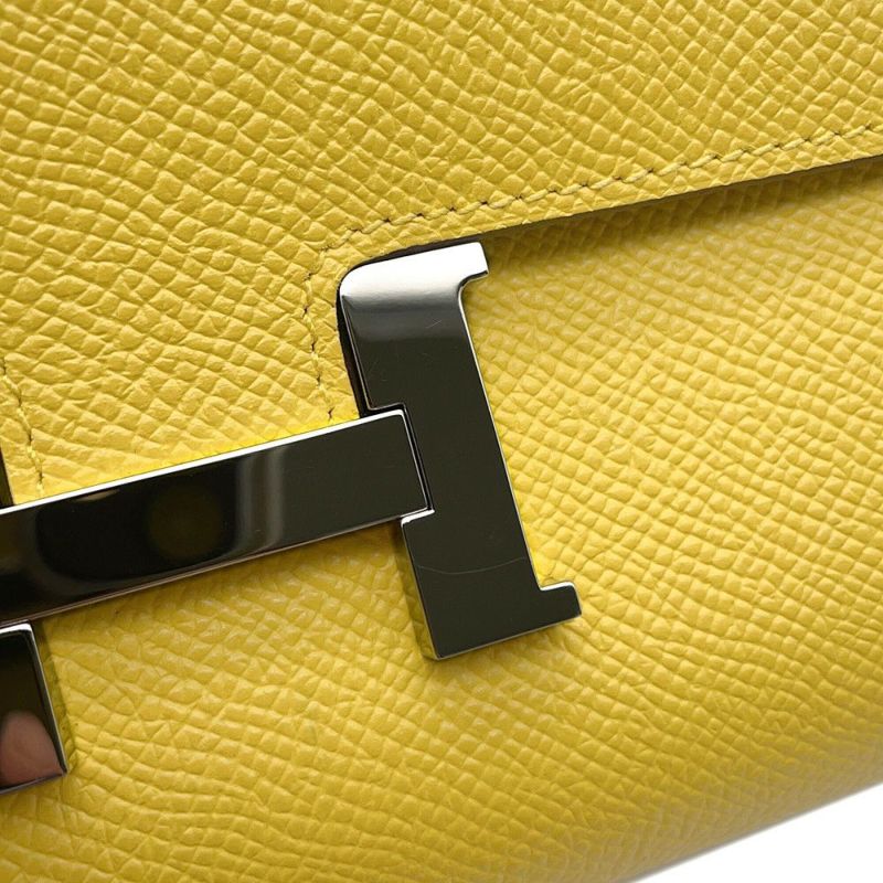 エルメス 長財布 コンスタンス トゥーゴー ロング ジョーヌナプル/シルバー金具 エプソン B刻印 HERMES