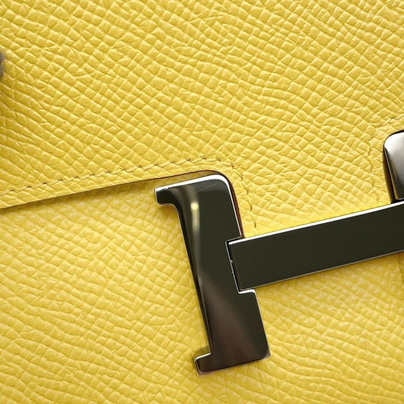 エルメス 長財布 コンスタンス トゥーゴー ロング ジョーヌナプル/シルバー金具 エプソン B刻印 HERMES