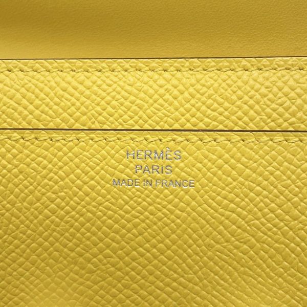 エルメス 長財布 コンスタンス トゥーゴー ロング ジョーヌナプル/シルバー金具 エプソン B刻印 HERMES