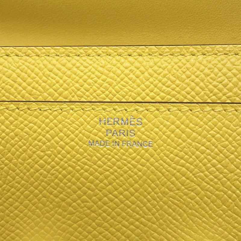 エルメス 長財布 コンスタンス トゥーゴー ロング ジョーヌナプル/シルバー金具 エプソン B刻印 HERMES