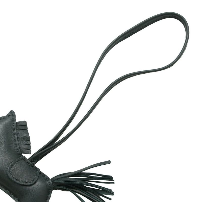 エルメス バッグチャーム ロデオ PM ヴェールシプレ ラムスキン D刻印 HERMES