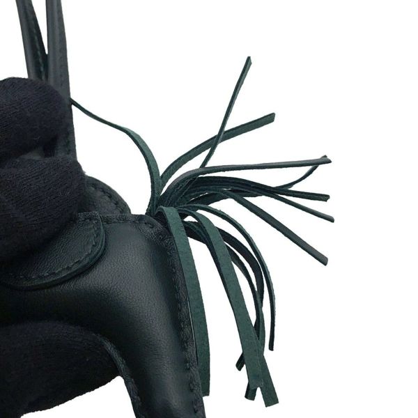 エルメス バッグチャーム ロデオ PM ヴェールシプレ ラムスキン D刻印 HERMES