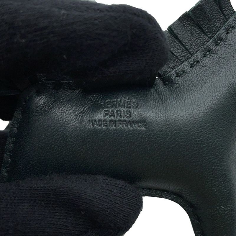 エルメス バッグチャーム ロデオ PM ヴェールシプレ ラムスキン D刻印 HERMES