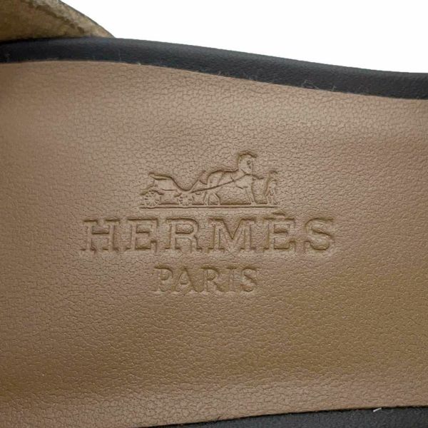 エルメス サンダル レジェンド カーフレザー レディースサイズ35 HERMES 黒