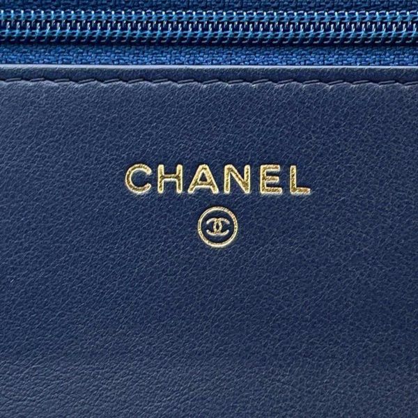 シャネル チェーンウォレット ボーイシャネル マトラッセ ココマーク ラムスキン A80287 CHANEL 財布
