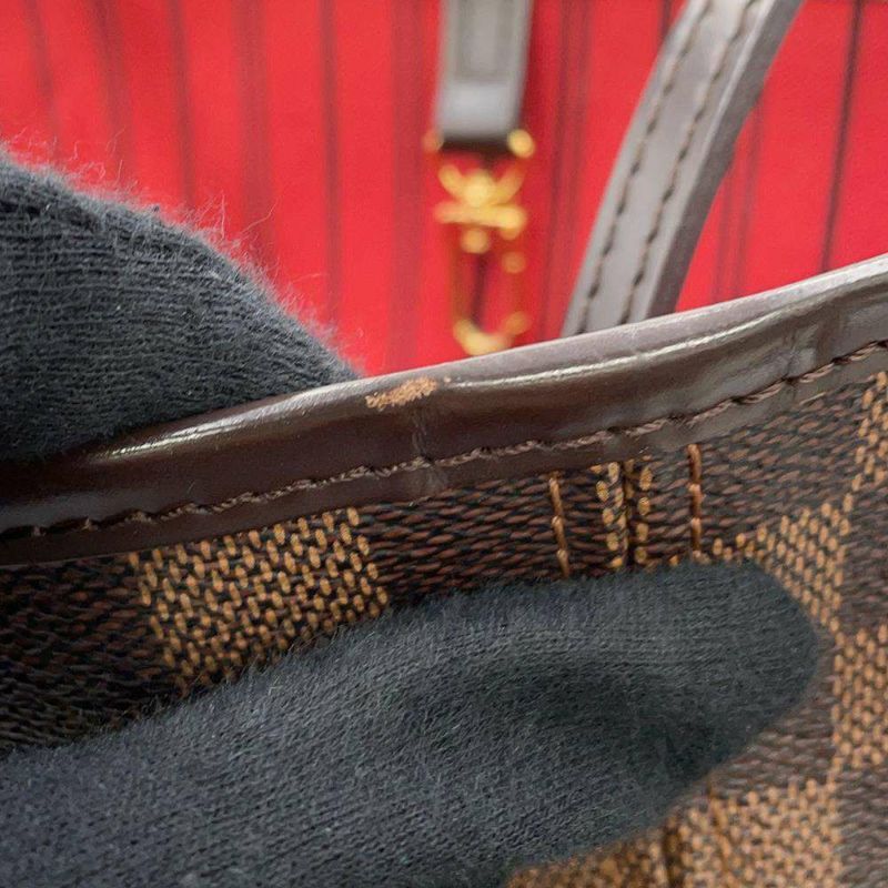 ルイヴィトン トートバッグ ダミエ・エベヌ ネヴァーフルMM ポーチ付き N41358 LOUIS VUITTON