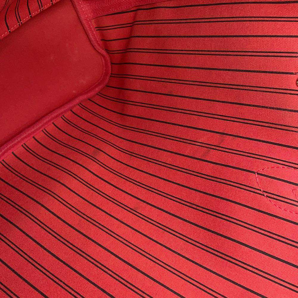 ルイヴィトン トートバッグ ダミエ・エベヌ ネヴァーフルMM ポーチ付き N41358 LOUIS VUITTON