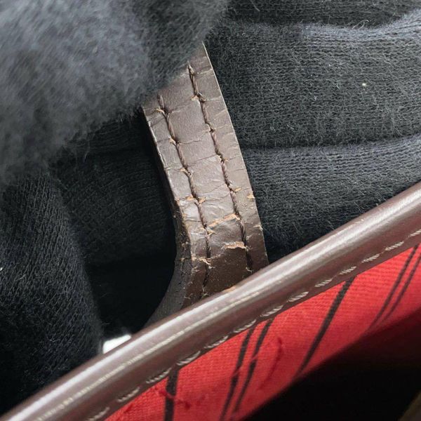 ルイヴィトン トートバッグ ダミエ・エベヌ ネヴァーフルMM ポーチ付き N41358 LOUIS VUITTON