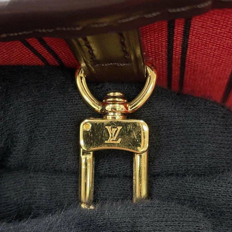 ルイヴィトン トートバッグ ダミエ・エベヌ ネヴァーフルMM ポーチ付き N41358 LOUIS VUITTON