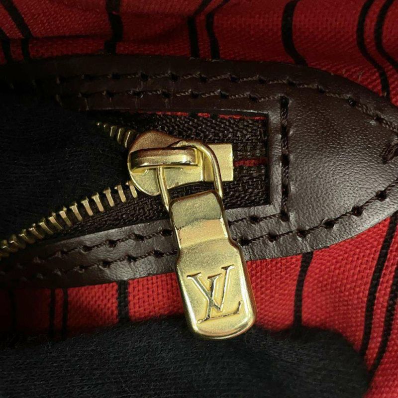 ルイヴィトン トートバッグ ダミエ・エベヌ ネヴァーフルMM ポーチ付き N41358 LOUIS VUITTON