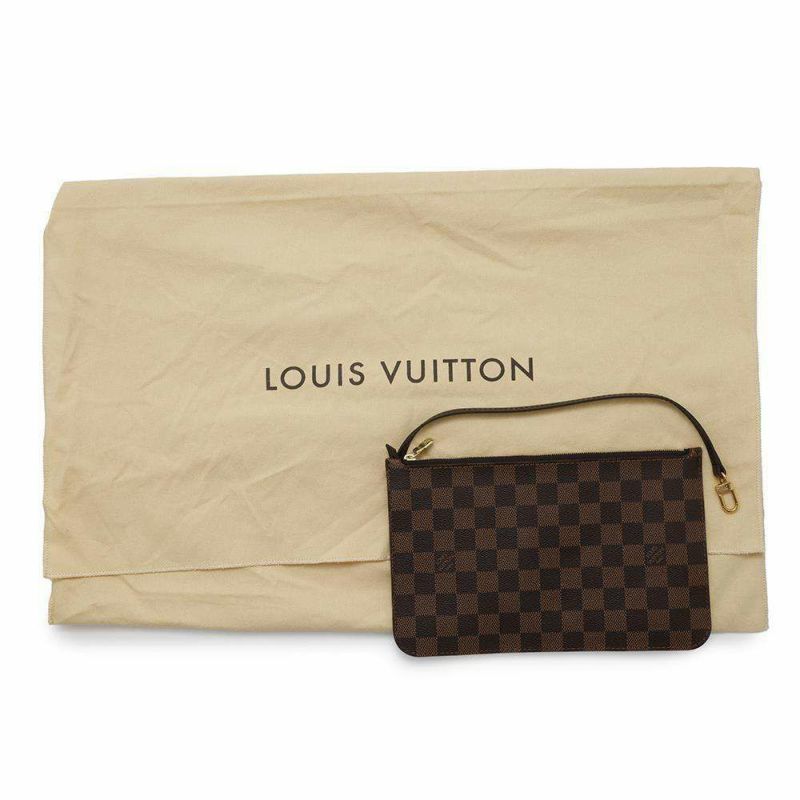 ルイヴィトン トートバッグ ダミエ・エベヌ ネヴァーフルMM ポーチ付き N41358 LOUIS VUITTON