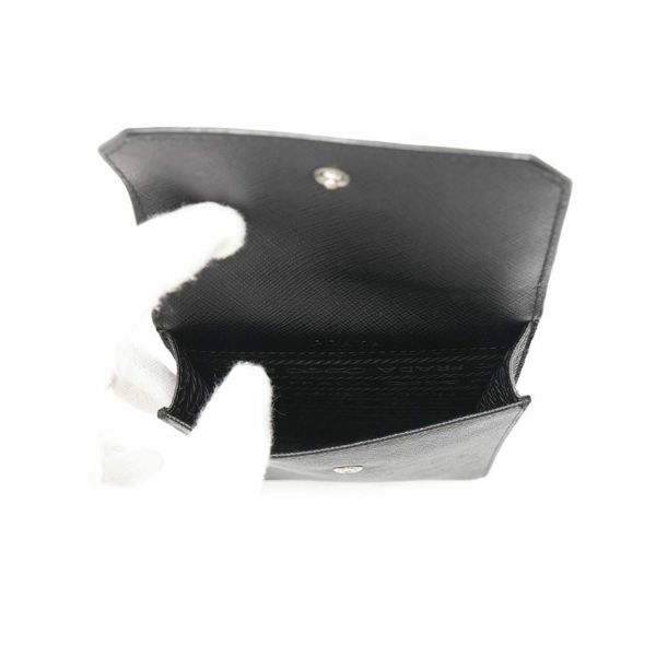 プラダ スマートフォンホルダー サフィアーノレザー 2ZH068 PRADA カードホルダー 黒