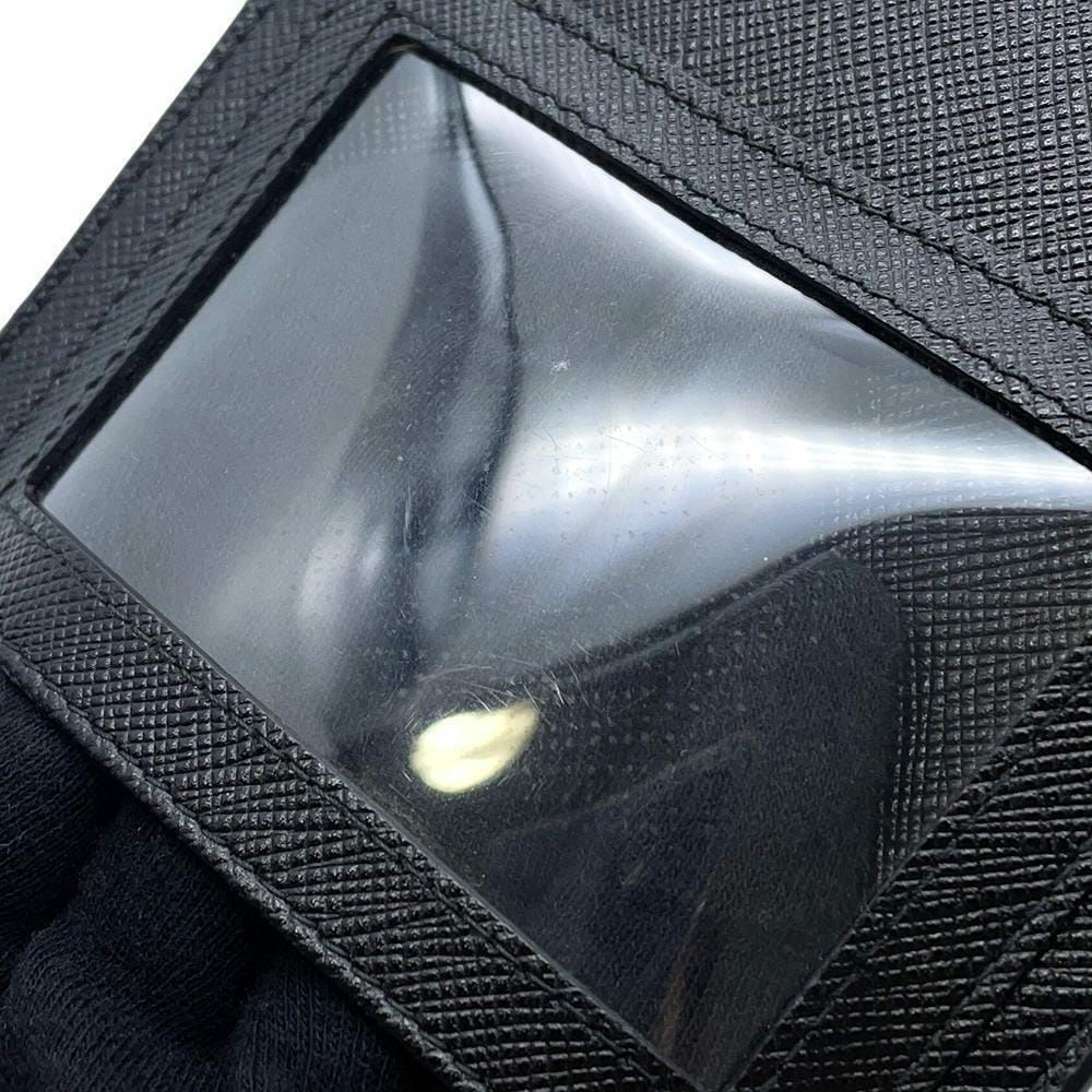 プラダ スマートフォンホルダー サフィアーノレザー 2ZH068 PRADA カードホルダー 黒