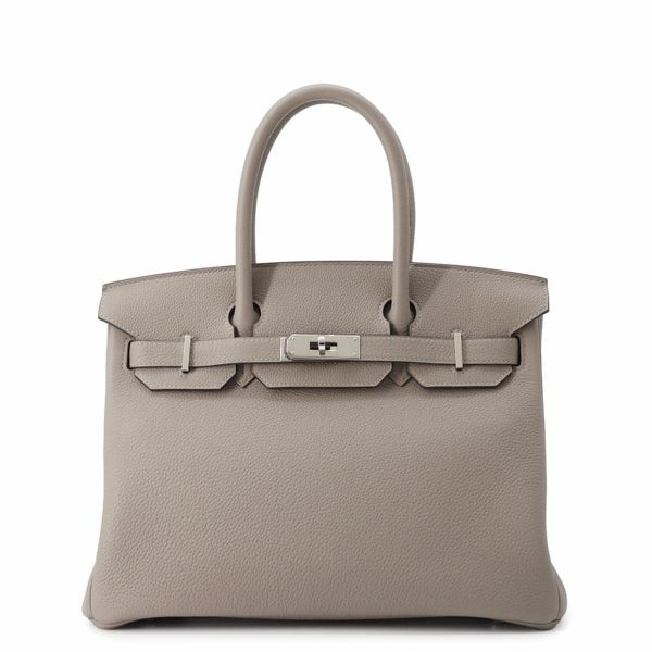 エルメス バーキン30 グリアスファルト/シルバー金具 トゴ C刻印 HERMES Birkin ハンドバッグ