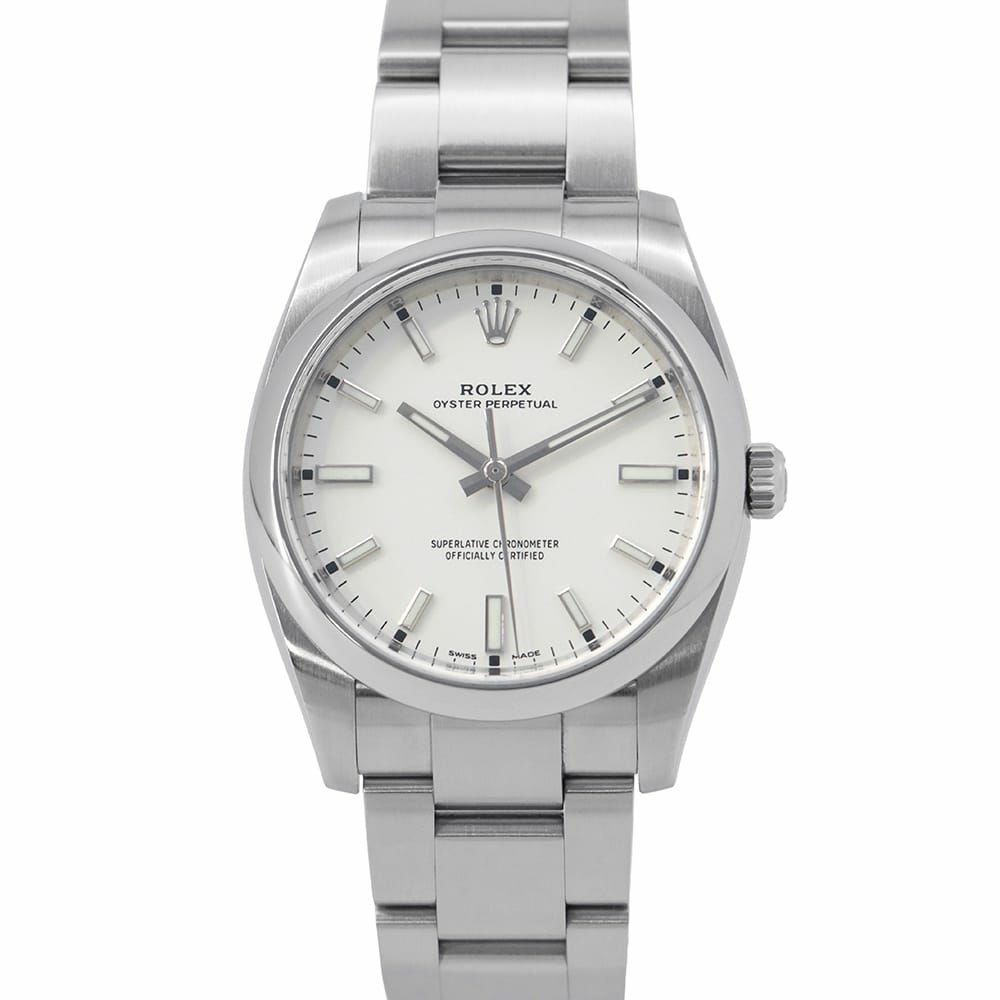 ロレックス オイスターパーペチュアル 34 114200 ROLEX 腕時計 シルバー文字盤