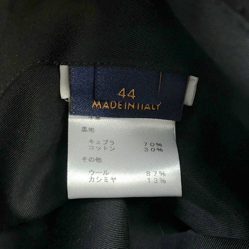 ルイヴィトン ジャケット ロゴワッペン レザー切り替え ベースボールジャケット レザー メンズサイズ44 スタジャン 黒 ブラック