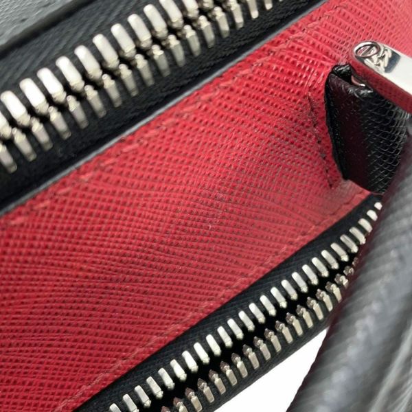 プラダ ハンドバッグ ブリック サフィアーノレザー 2VH069 PRADA 2way 黒