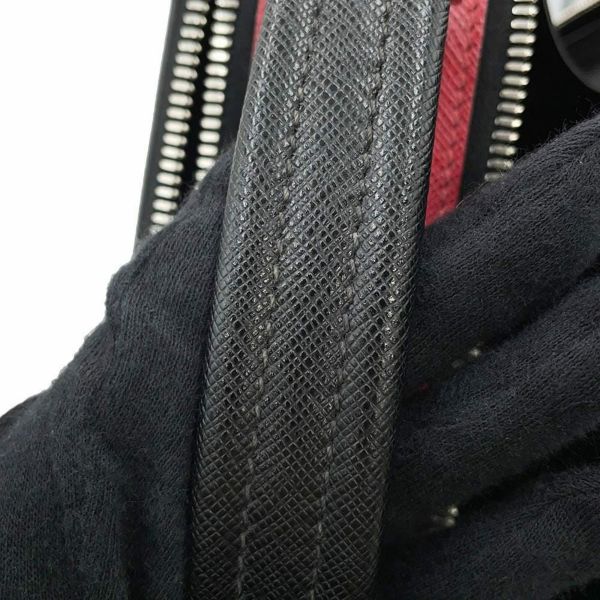 プラダ ハンドバッグ ブリック サフィアーノレザー 2VH069 PRADA 2way 黒