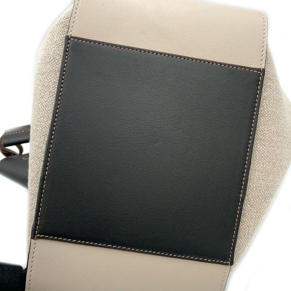 ロエベ ハンドバッグ ハンモック スモール リネン レザー A538Z95X09 LOEWE 2way 黒