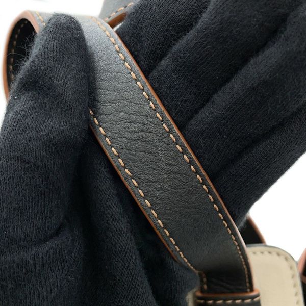 ロエベ ハンドバッグ ハンモック スモール リネン レザー A538Z95X09 LOEWE 2way 黒