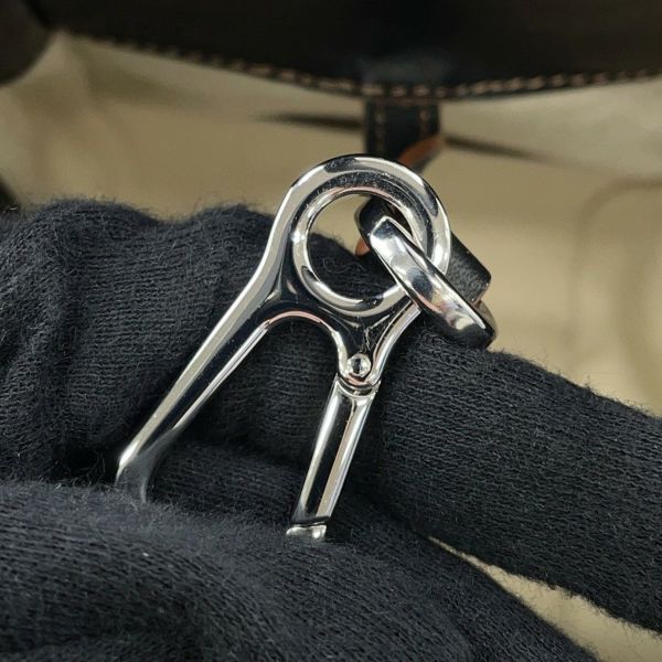 ロエベ ハンドバッグ ハンモック スモール リネン レザー A538Z95X09 LOEWE 2way 黒