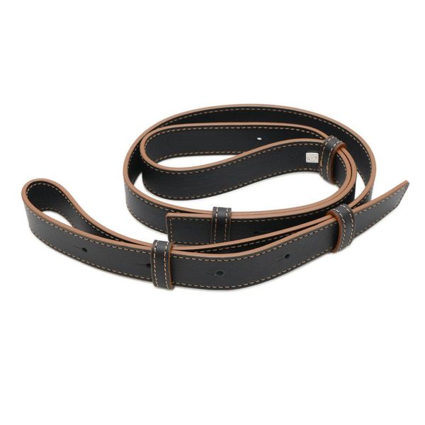 ロエベ ハンドバッグ ハンモック スモール リネン レザー A538Z95X09 LOEWE 2way 黒