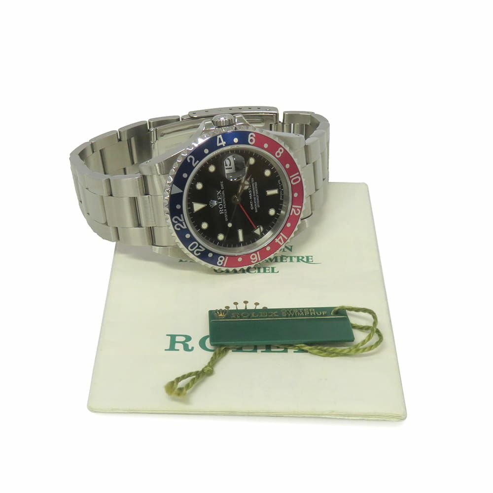 ロレックス GMTマスター W番 16700 ROLEX 腕時計 黒文字盤