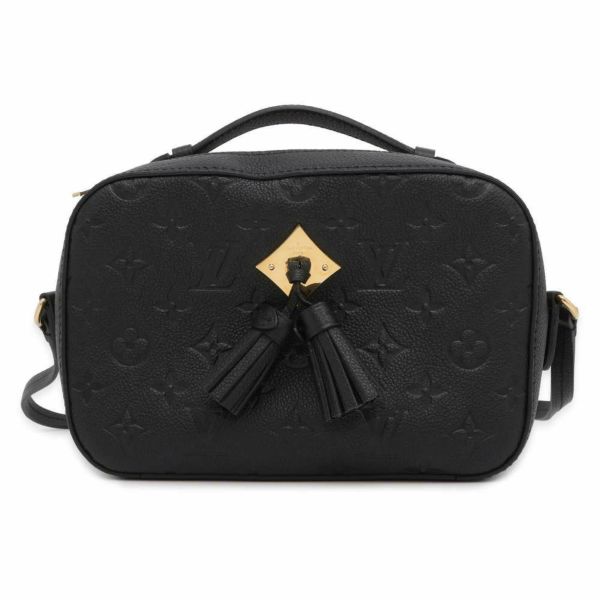 ルイヴィトン ショルダーバッグ モノグラム・アンプラント サントンジュ M44593 LOUIS VUITTON タッセル ブラック 黒