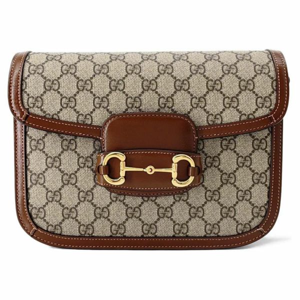 グッチ ショルダーバッグ 1955 ホースビット GGスプリーム ベージュ 602204 GUCCI バッグ ブラウン