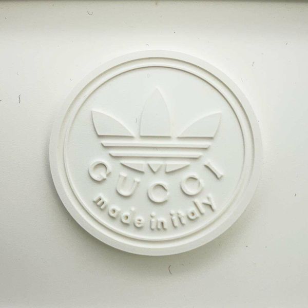 グッチ サンダル アディダスコラボ プラットフォーム GGコットン メンズサイズ9 702412 GUCCI adidas 靴 白