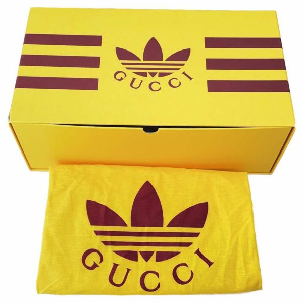 グッチ サンダル アディダスコラボ プラットフォーム GGコットン メンズサイズ9 702412 GUCCI adidas 靴 白