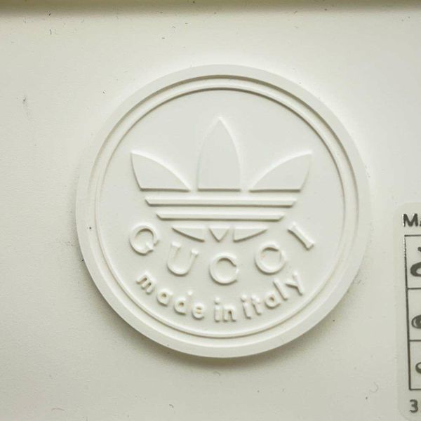 グッチ サンダル アディダスコラボ プラットフォーム GGコットン メンズサイズ9 702412 GUCCI adidas 靴 白