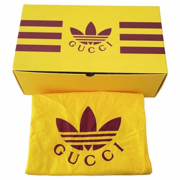 グッチ サンダル アディダスコラボ プラットフォーム GGコットン メンズサイズ9 702412 GUCCI adidas 靴 白