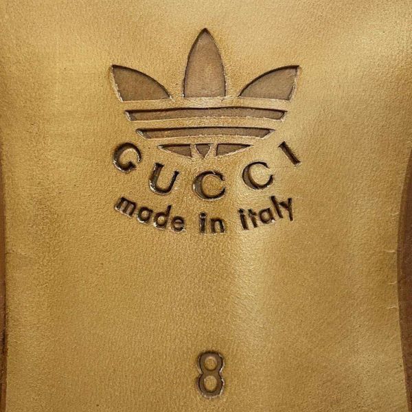 グッチ ローファー アディダスコラボ ホースビット スエード メンズサイズ8 GUCCI adidas 靴 ビジネスシューズ