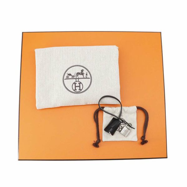 エルメス エールバッグジップPM ブラック/ニューブルージーン/シルバー金具 トワルオフィシエ/ヴァッシュハンター W刻印